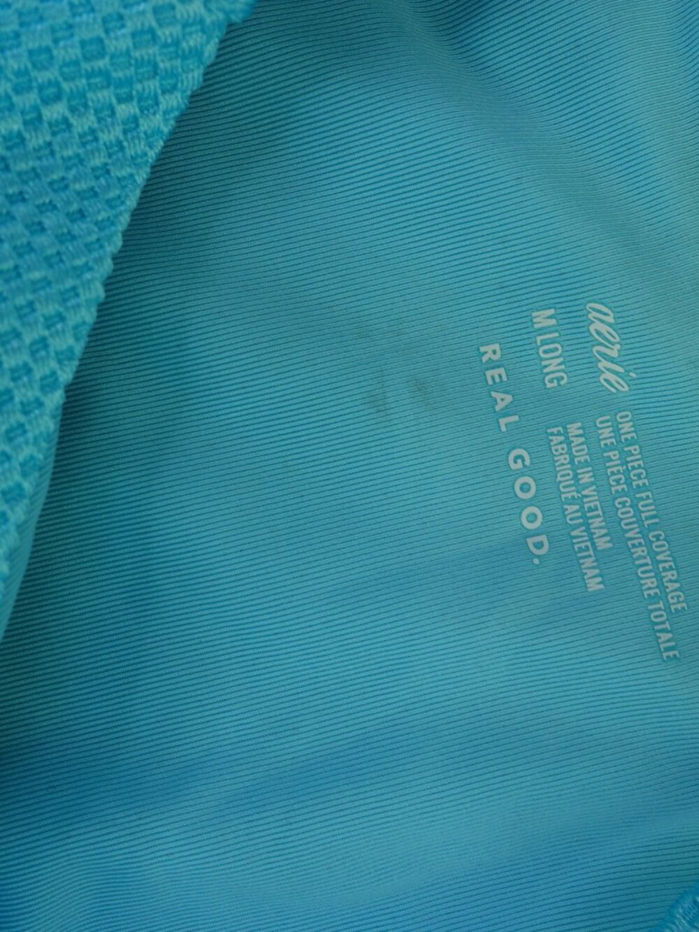 aerie Medium Long One-Piece Swimsuit Shine Pique - Picture 11 of 15